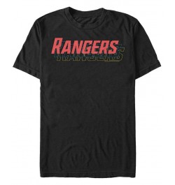 Men's Rangers Stack Short Sleeve Crew T-shirt Black $15.05 T-Shirts