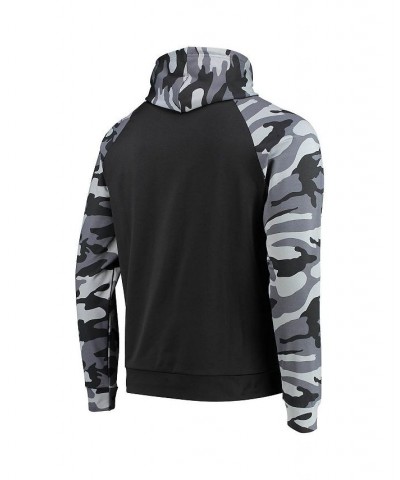 Men's Black Cleveland Browns Camo Raglan Pullover Hoodie $40.79 Sweatshirt