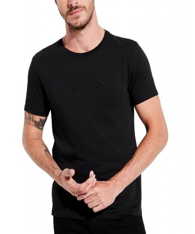 Men's Embroidered Logo T-shirt Brown $22.05 T-Shirts