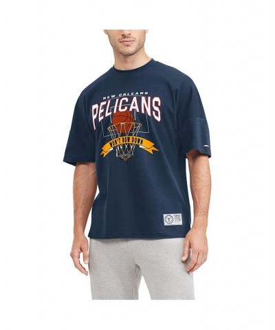 Men's Navy New Orleans Pelicans Tim Backboard T-shirt $24.75 T-Shirts