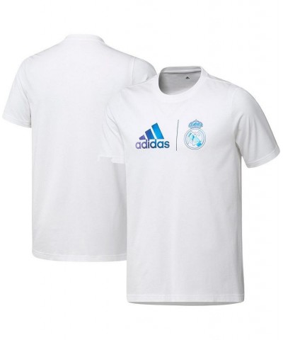 Men's White Real Madrid Graphic T-shirt $25.00 T-Shirts