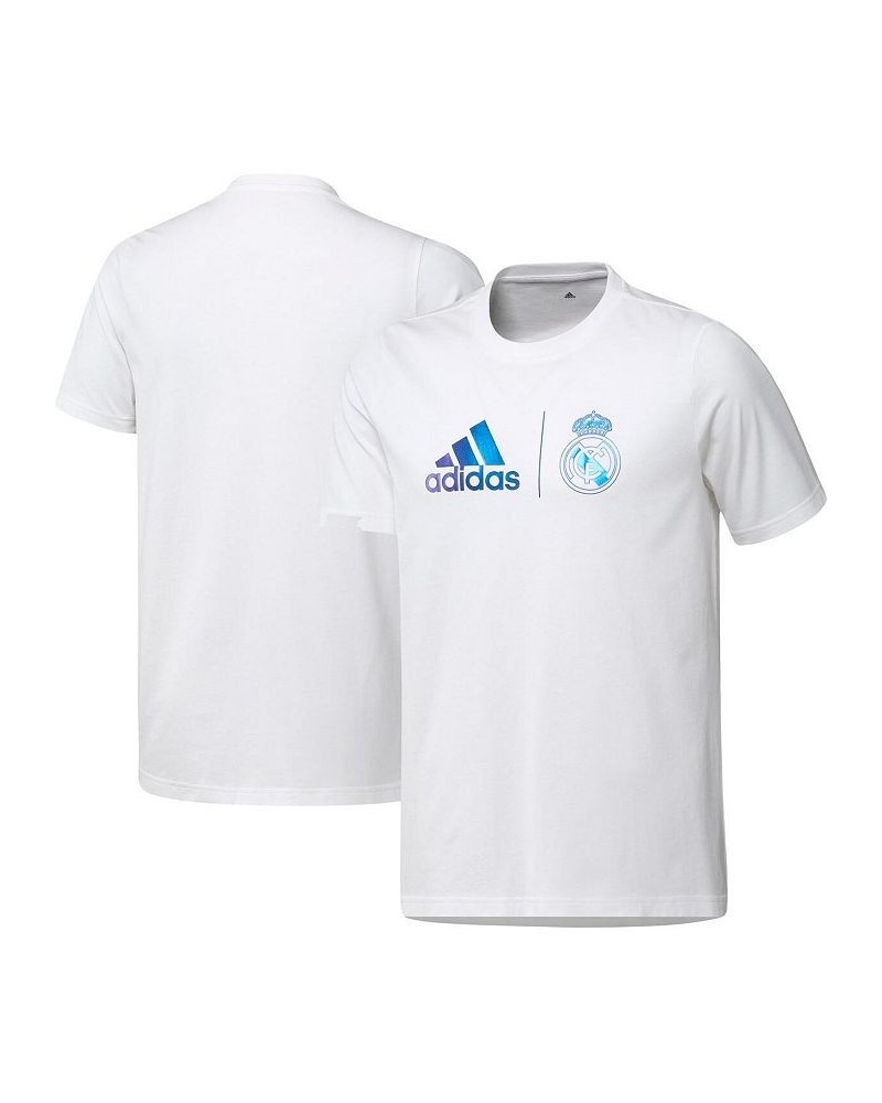 Men's White Real Madrid Graphic T-shirt $25.00 T-Shirts