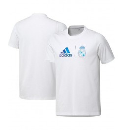 Men's White Real Madrid Graphic T-shirt $25.00 T-Shirts