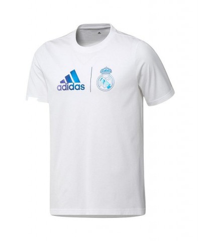 Men's White Real Madrid Graphic T-shirt $25.00 T-Shirts