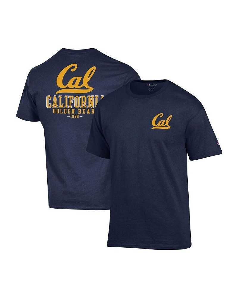 Men's Navy Cal Bears Stack 2-Hit T-shirt $19.80 T-Shirts