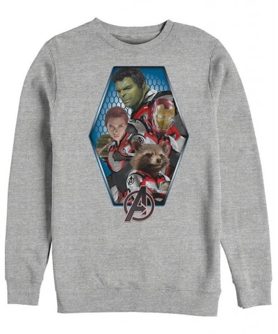 Marvel Men's Avengers Endgame Geometric Group, Crewneck Fleece Gray $30.24 Sweatshirt