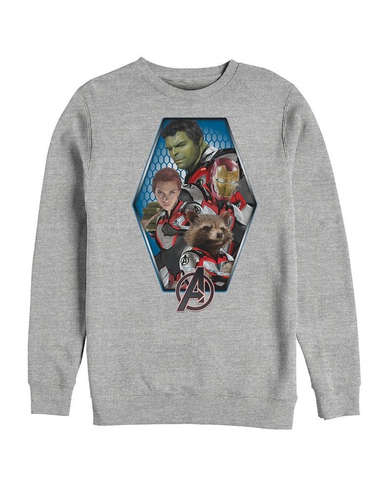 Marvel Men's Avengers Endgame Geometric Group, Crewneck Fleece Gray $30.24 Sweatshirt