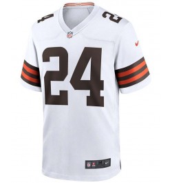 Men's Nick Chubb White Cleveland Browns Game Jersey $47.60 Jersey