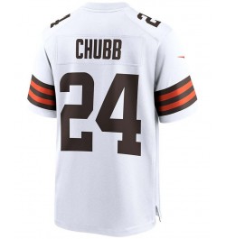 Men's Nick Chubb White Cleveland Browns Game Jersey $47.60 Jersey