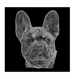 Men's Word Art French Bulldog Crewneck Sweatshirt Black $23.00 Sweatshirt