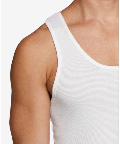 Men's 5-Pk. Classic Soft Cotton Tanks White $32.60 Undershirt