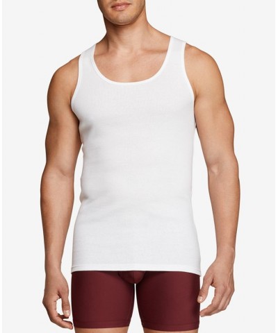 Men's 5-Pk. Classic Soft Cotton Tanks White $32.60 Undershirt