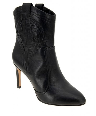 Women's Sara Western Bootie Black $38.77 Shoes