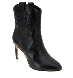 Women's Sara Western Bootie Black $38.77 Shoes