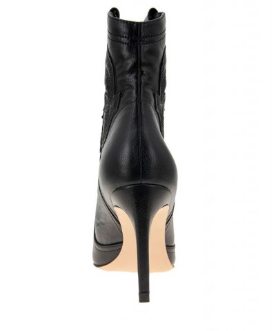 Women's Sara Western Bootie Black $38.77 Shoes