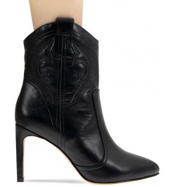 Women's Sara Western Bootie Black $38.77 Shoes