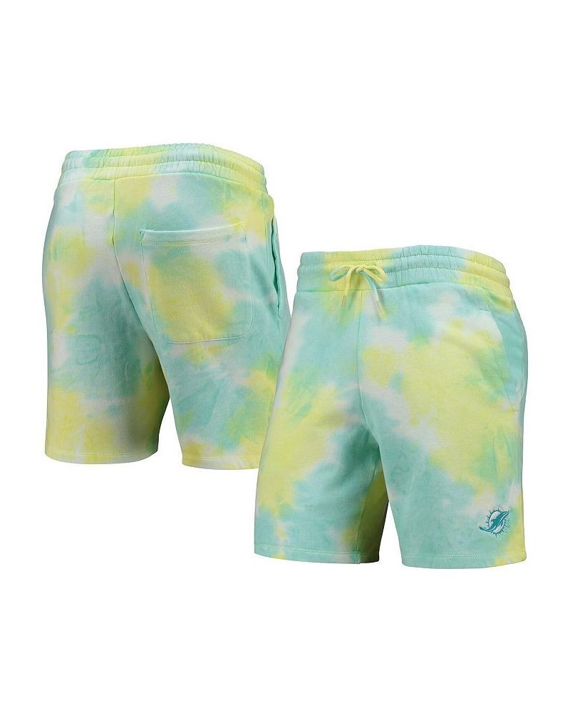 Men's White Miami Dolphins Tie-Dye Shorts $30.79 Shorts