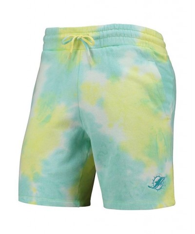 Men's White Miami Dolphins Tie-Dye Shorts $30.79 Shorts