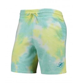 Men's White Miami Dolphins Tie-Dye Shorts $30.79 Shorts