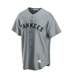 Men's Mickey Mantle Gray New York Yankees Road Cooperstown Collection Player Jersey $69.60 Jersey