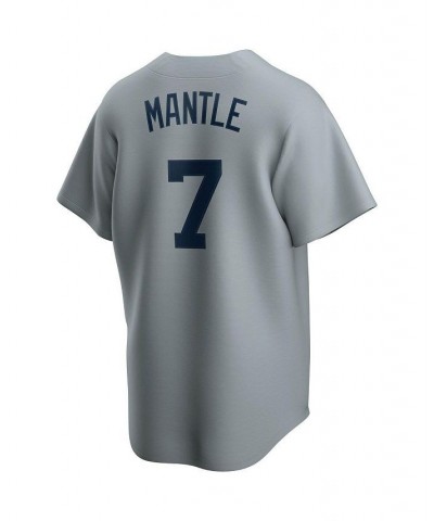 Men's Mickey Mantle Gray New York Yankees Road Cooperstown Collection Player Jersey $69.60 Jersey