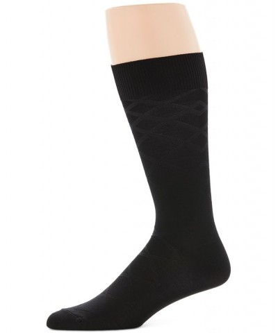 Perry Ellis Men's Luxury Textured Socks Black $8.20 Socks