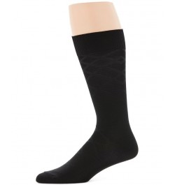 Perry Ellis Men's Luxury Textured Socks Black $8.20 Socks