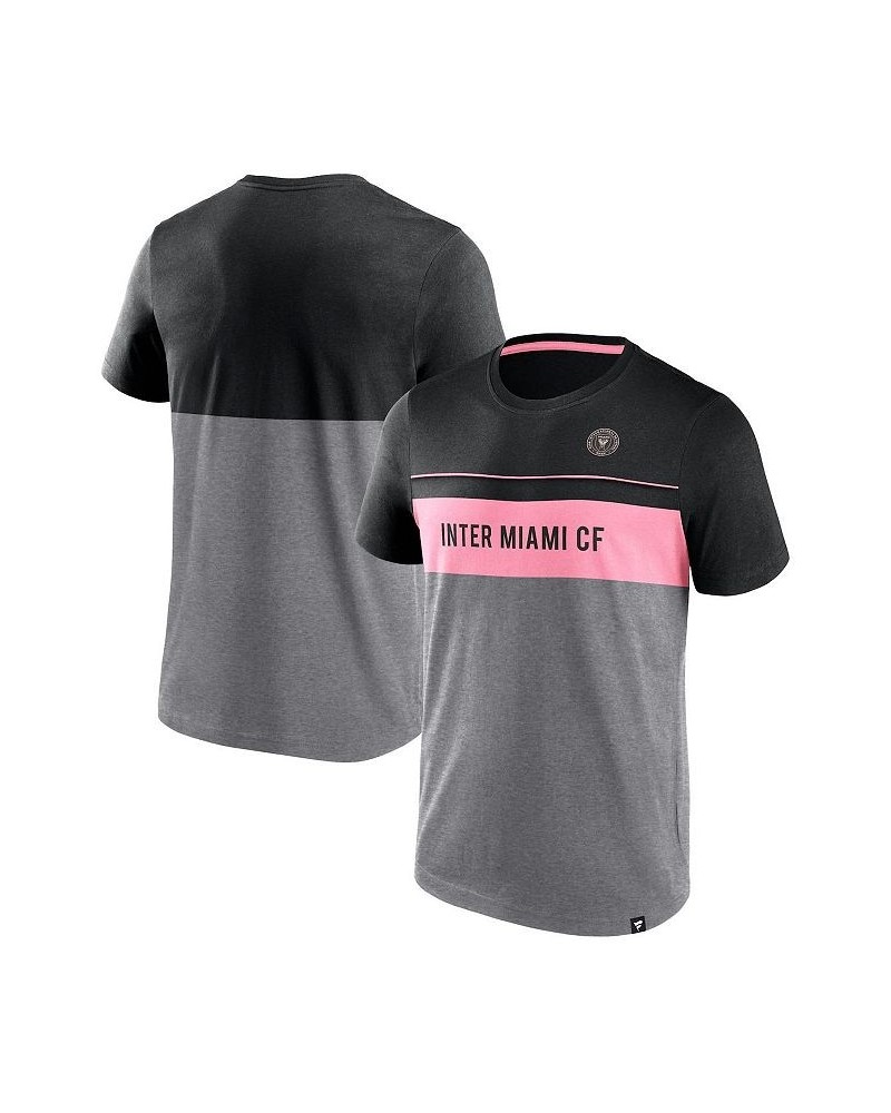 Men's Branded Black, Gray Inter Miami CF Striking Distance T-shirt $18.00 T-Shirts