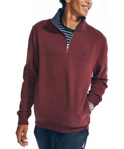 Men's J-Class Classic-Fit Quarter Zip Fleece Sweatshirt PD04 $16.73 Sweatshirt