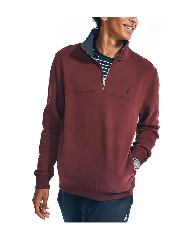 Men's J-Class Classic-Fit Quarter Zip Fleece Sweatshirt PD04 $16.73 Sweatshirt