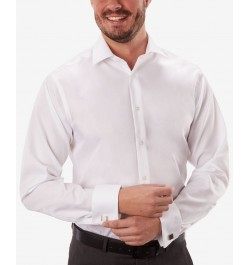 Men's Classic-Fit Non-Iron Performance French Cuff Dress Shirt White $28.86 Dress Shirts