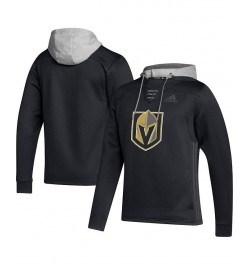 Men's Black Vegas Golden Knights Skate Lace Primeblue Team Pullover Hoodie $40.80 Sweatshirt