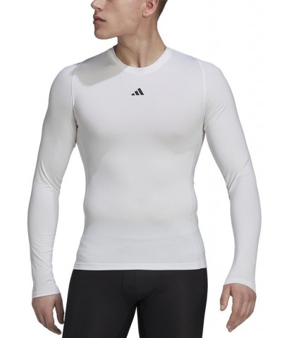 Men's Techfit Performance Training Long-Sleeve T-Shirt White $15.95 T-Shirts