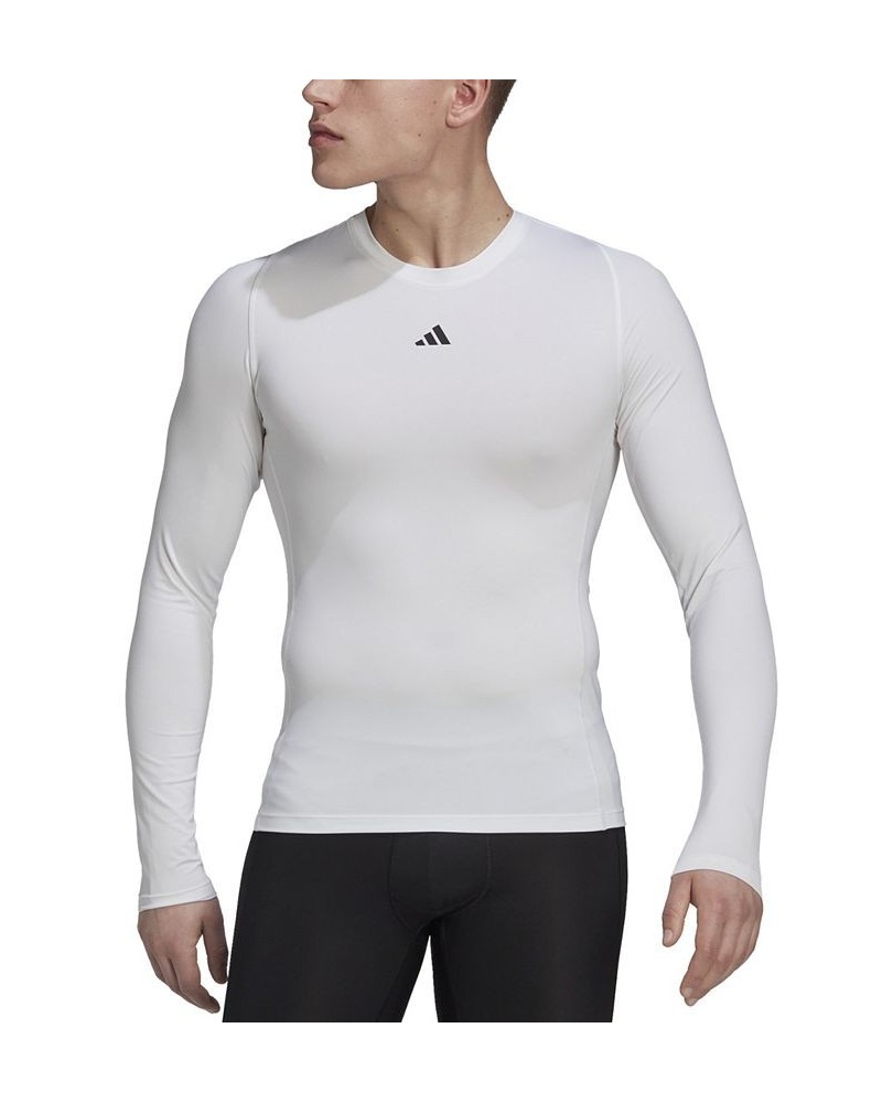 Men's Techfit Performance Training Long-Sleeve T-Shirt White $15.95 T-Shirts