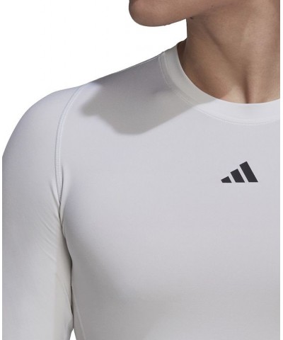 Men's Techfit Performance Training Long-Sleeve T-Shirt White $15.95 T-Shirts