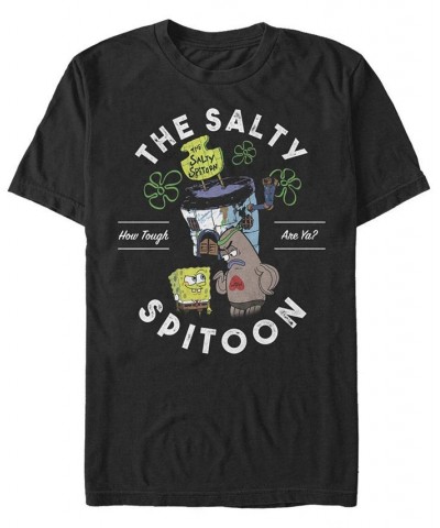 Men's Salty Spitoon Short Sleeve Crew T-shirt Black $20.99 T-Shirts