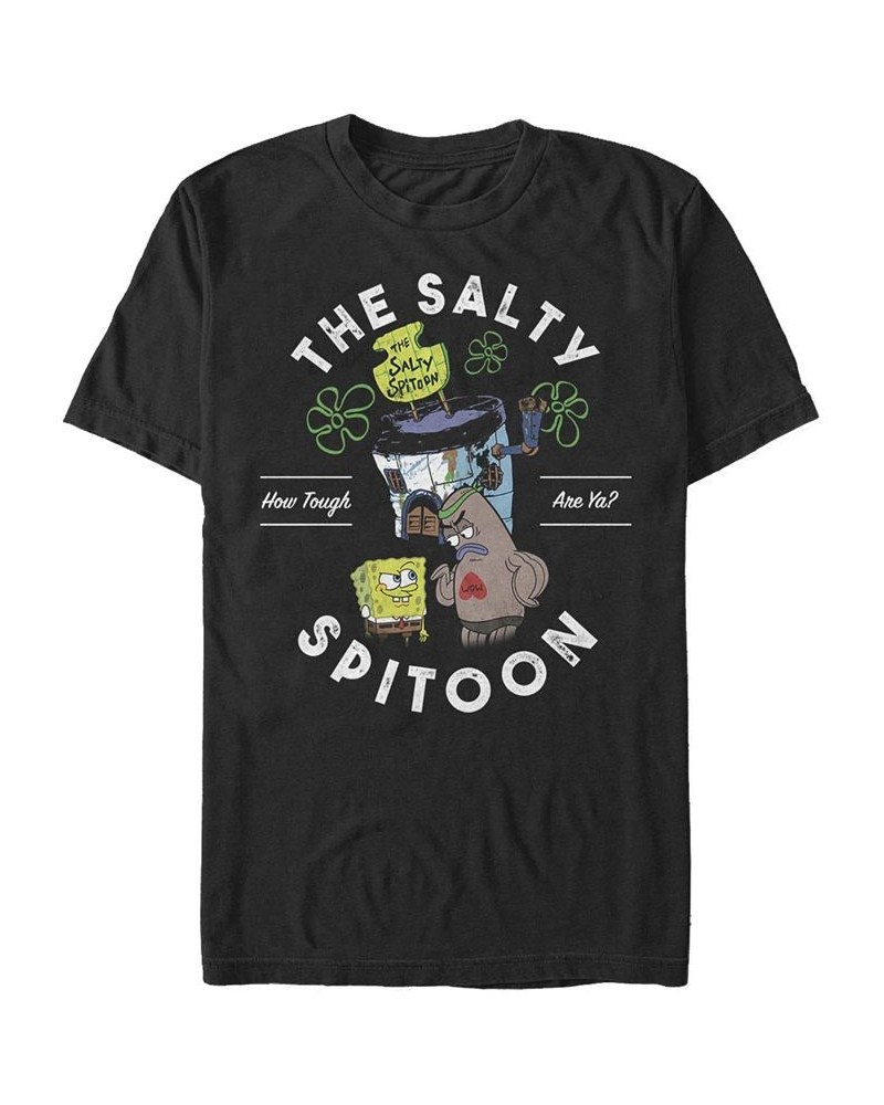 Men's Salty Spitoon Short Sleeve Crew T-shirt Black $20.99 T-Shirts