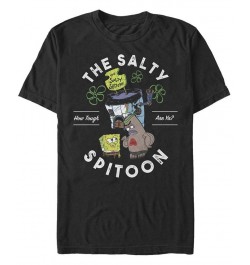 Men's Salty Spitoon Short Sleeve Crew T-shirt Black $20.99 T-Shirts