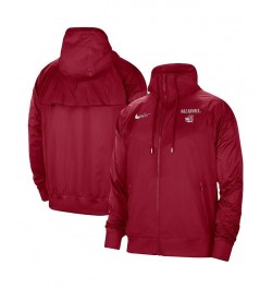 Men's Crimson Oklahoma Sooners Windrunner Raglan Full-Zip Jacket $39.10 Jackets