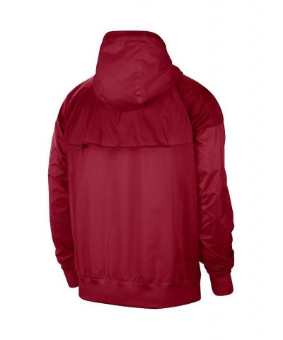 Men's Crimson Oklahoma Sooners Windrunner Raglan Full-Zip Jacket $39.10 Jackets