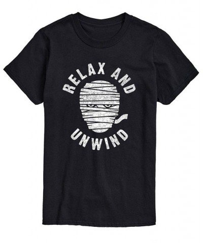 Men's Relax And Unwind Classic Fit T-shirt Black $14.35 T-Shirts