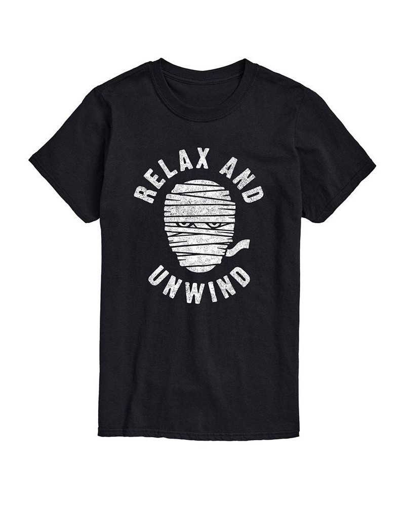 Men's Relax And Unwind Classic Fit T-shirt Black $14.35 T-Shirts