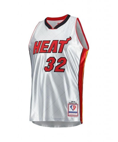 Men's Shaquille O'Neal Platinum Miami Heat 2005-06 Hardwood Classics 75th Anniversary Swingman Jersey $59.20 Jersey