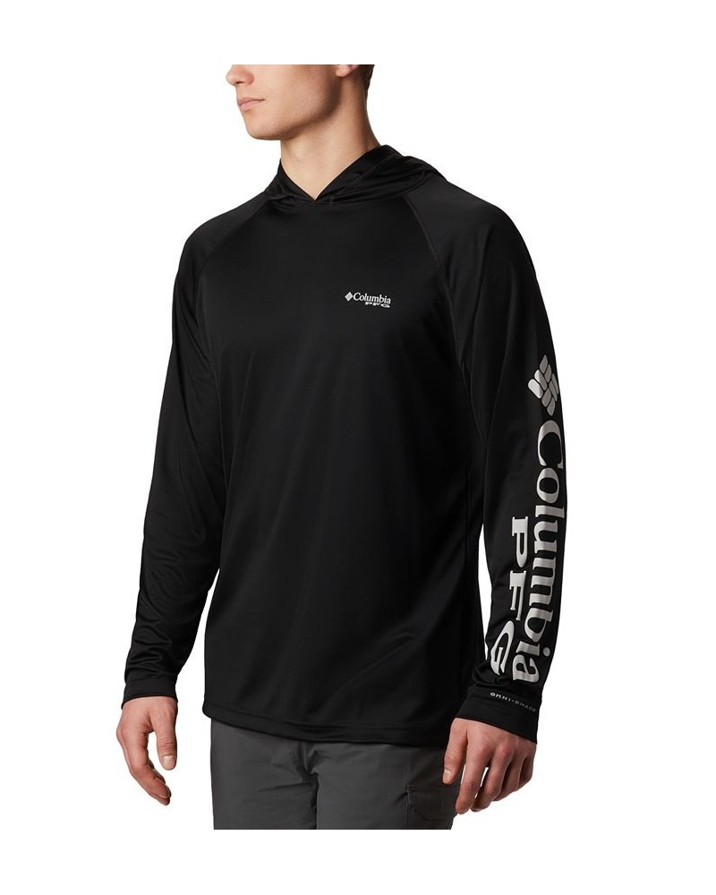 Men's Terminal Tackle UPF 50 Hoodie Black $31.35 Sweatshirt