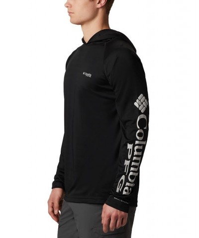 Men's Terminal Tackle UPF 50 Hoodie Black $31.35 Sweatshirt