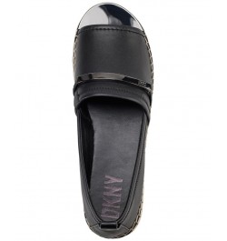 Myrene Embellished Espadrille Platform Flats Black $45.15 Shoes