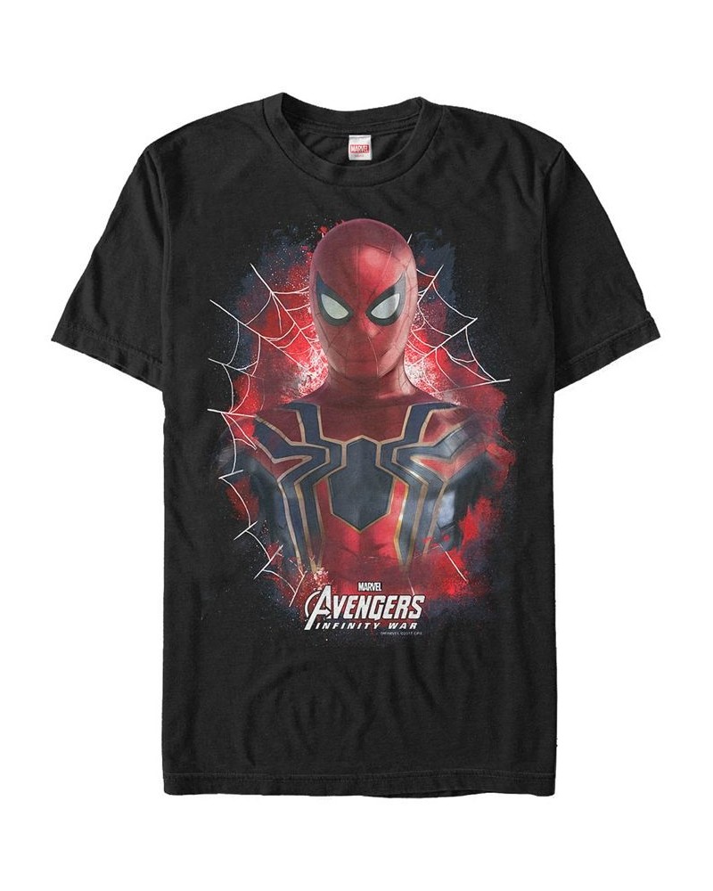 Marvel Men's Avengers Infinity War Painted Spider-Man Short Sleeve T-Shirt Black $17.50 T-Shirts