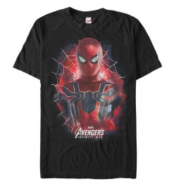 Marvel Men's Avengers Infinity War Painted Spider-Man Short Sleeve T-Shirt Black $17.50 T-Shirts