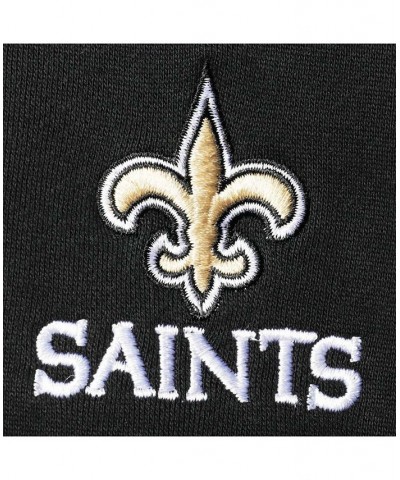 Men's Black New Orleans Saints Craftsman Thermal Lined Full-Zip Hoodie $52.50 Sweatshirt