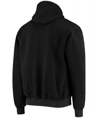 Men's Black New Orleans Saints Craftsman Thermal Lined Full-Zip Hoodie $52.50 Sweatshirt